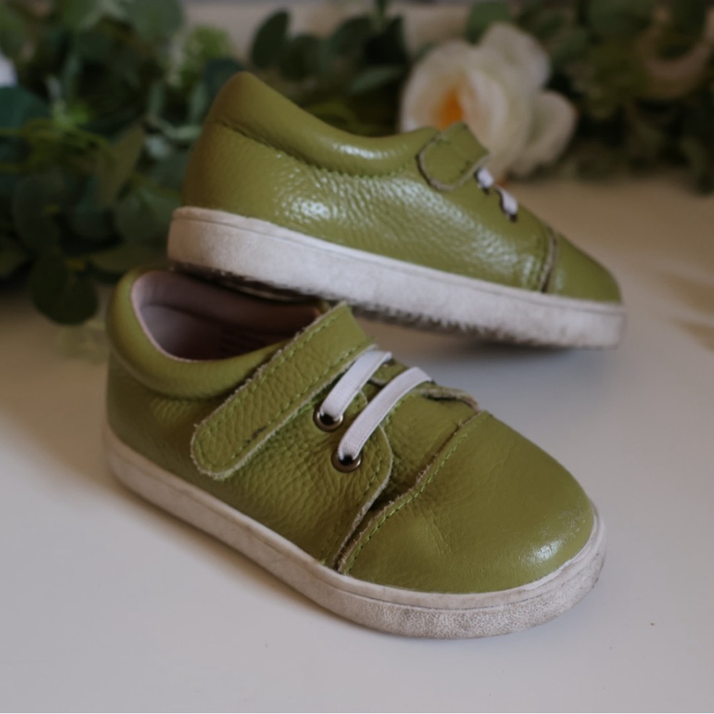 Monkey Feet Kids LOW TOPS (NO BOW) - Leather Sneakers